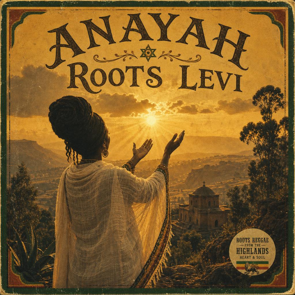 Latest album cover by Anayah RootS Levi — roots reggae from the Ethiopian highlands