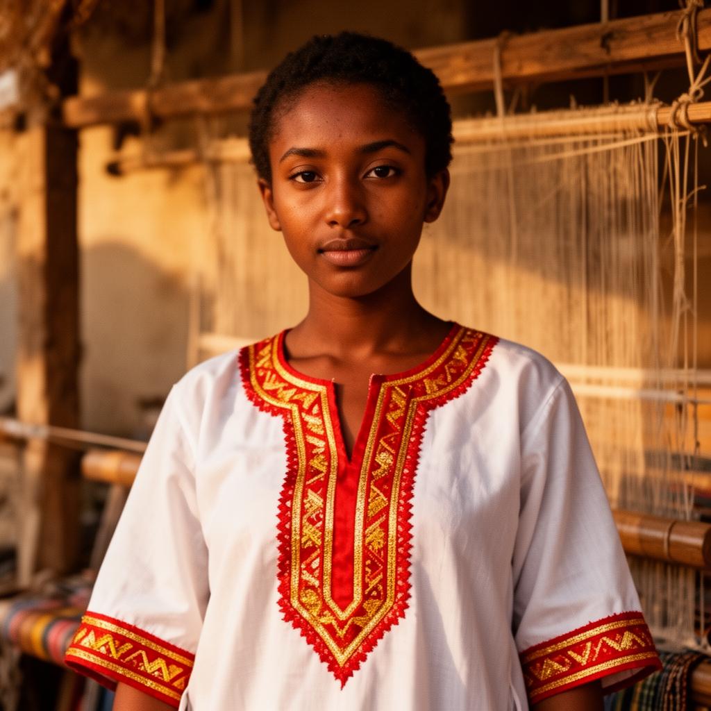 Portrait of Azmera, Textile Artist & Weaver from Addis Ababa