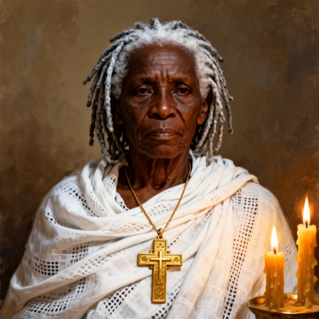 Portrait of Mama Zenebe, Community Elder from Shashamane